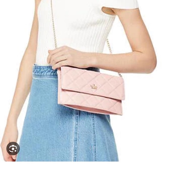 Brand new Kate Spade baby pink EMERSON PLACE BRENNAN/ crossbody bag - Picture 2 of 8